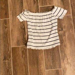 H&M short sleeve crop top